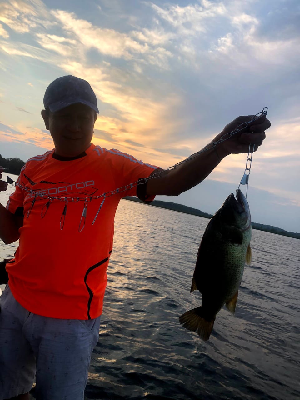 A Rice Lake bass, caught right off the dock